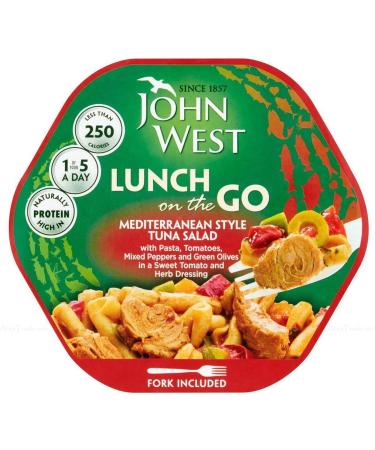 John West Lunch On The Go Tasty Ready to Eat Fish Tuna Salad - Pack of 6 x 220g - Buy Online on GoSupps.com