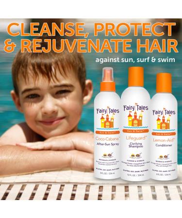 Kids Swim Shampoo & Conditioner Set | Chlorine Removal | Natural Ingredients | Made in USA | 32oz | No Parabens/Sulfates - Buy Online on GoSupps.com