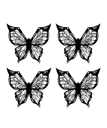 Butterfly Line Eyeliners Stencils Eye Makeup Tool Eye Templates Shaper Model Eyebrow Eyelashes Quick Stamping Tool Pack of Four