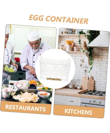 Healeved Container Holder Storage Fridge Tray Refrigerator Flipped Preservation Shop Household Home Transparent 25.5X20X10CM - Buy Online on GoSupps.com