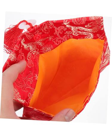 ABOOFAN 2pcs Satin Red Envelope Brocade Envelopes Chinese Wedding Envelopes Envelope Lunar New Year Envelopes Chinese Lucky Pockets Wedding Money Bag Gift Cloth Personality - Buy Online on GoSupps.com