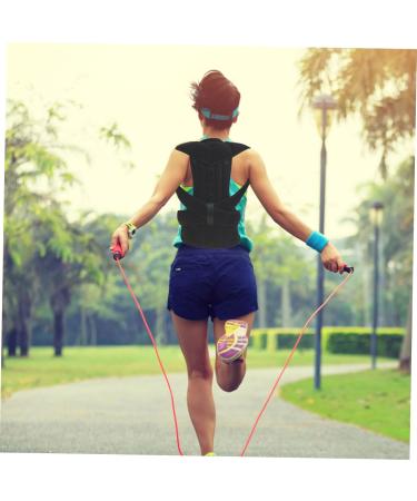 NOLITOY Adjustable Unisex Posture Brace & Seat Belt Holder | Anti-Hunchback Cotton Support for Shoulders - Black - Buy Online on GoSupps.com