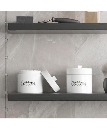 LEETOYI Ceramic Cotton Swab Holder with Lid | Stylish Storage for Cotton Swabs & Balls | Easy to Clean | Ideal for Home Organization - Buy Online on GoSupps.com