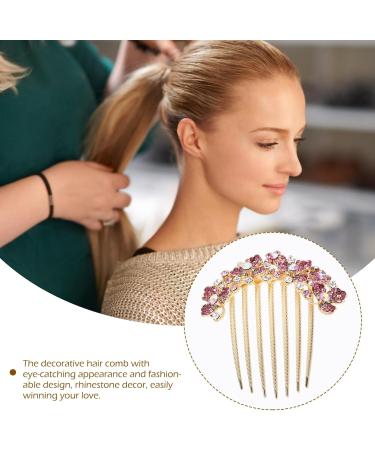 Beaupretty Hair Jewelry Hair Accessories for Women Bridal Hair Accessories Wedding Hair Accessories Decorative Hair Comb Wedding Hair Combs Bridal Hair Comb The Flowers Hair up Alloy Bride Pink - Buy Online on GoSupps.com
