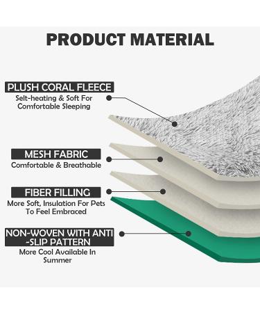 Self Warming Cat Bed & Calming Mat - Extra Warm Self Heating Pad for Cats & Small Dogs - Gray - Buy Online on GoSupps.com