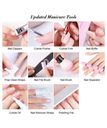 Vishine Gel Nail Polish Starter Kit with 48W UV LED Lamp - 6 Pretty Colors + Base & Top Coat | Manicure Tools Included - Buy Online on GoSupps.com