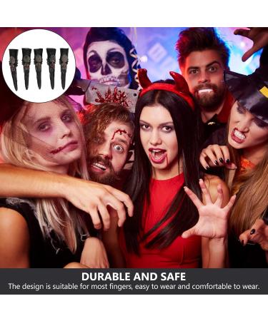 Buy Minkissy 5pcs Halloween Fake Claws - Scary Vampire & Zombie Nail Tips for Party Cosplay - Buy Online on GoSupps.com