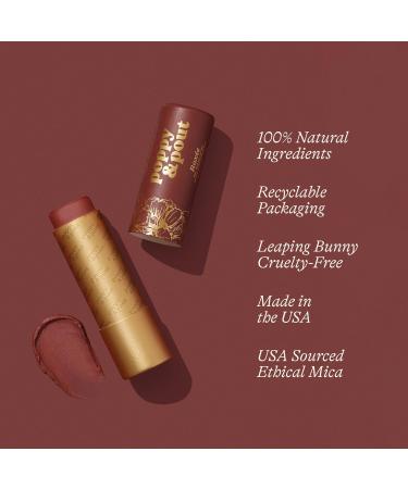 Poppy & Pout All Natural Lip Tint - Roxie | Hand-Filled Cruelty-Free Beeswax & Vitamin E | Eco-Friendly Cardboard Tube - Buy Online on GoSupps.com