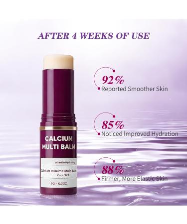 LMMPPQQ Calcium Volume Multi Balm for Wrinkles Korean Collagen Firming & Hydrating Calcium Multi Balm Stick with Vitamin D & Shea Butter Supports Skin Barrier for Eyes Face & Neck (2Pack) - Buy Online on GoSupps.com