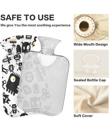 Purchase Naanle Monster Robot 2L Hot Water Bottle - Transparent Bag Large Size for Bed & Heat Therapy | Pain Relief & Comfort - Buy Online on GoSupps.com