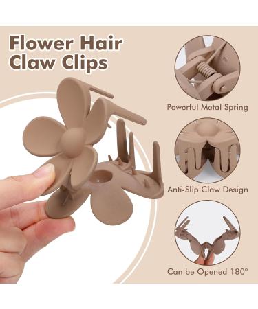 Huiguli Hair Clips Set - 12 Non-Slip Floral Hair Styling Accessories for Women & Girls - Perfect for All Hair Types - Buy Online on GoSupps.com