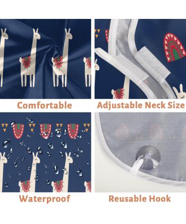 Cute Animal Alpaca Beard Bib Apron | Non-Stick Waterproof Beard Catcher for Men | Perfect Grooming Gift with Suction Cups - Buy Online on GoSupps.com