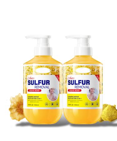 Generisch 2 x Sulphur Shower Gel 1000ml - Skin Care and Effectively Cleanses - Radiant Skin