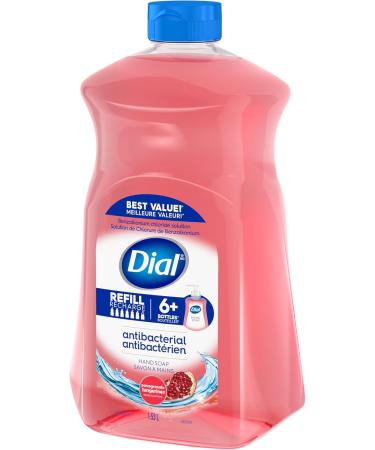 Dial Antibacterial Liquid Hand Soap Refill Pomegranate & Tangerine 1.53L Red - Buy Online on GoSupps.com