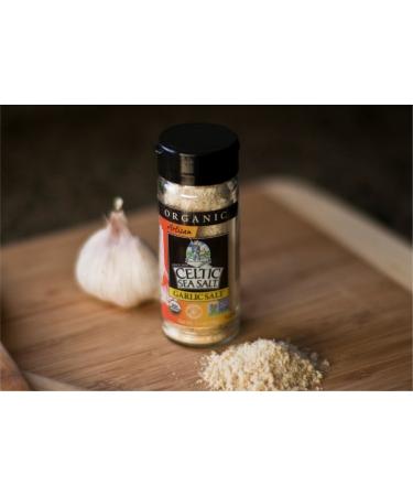 Celtic Sea Salt Organic Garlic Shaker - 2.4 oz | Natural Seasoning for Flavorful Dishes - Buy Online on GoSupps.com