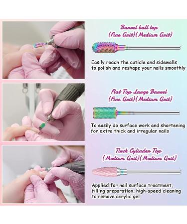 13-Piece Nail Drill Bits Set - Tungsten Carbide & Ceramic File Bits for Manicure Pedicure - 3/32 Inch - Buy Online on GoSupps.com