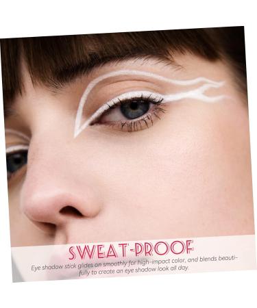 WOONEKY 5pcs White Lying Silkworm Pen Pencil Eyeliner White Eye Liner Pencils Abs Girl Brighten Highlighter - Buy Online on GoSupps.com