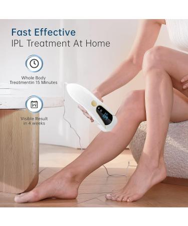 3-in-1 IPL Laser Hair Removal Device for Women and Men with Ice-cooling System - 999,999 Flashes, Lifetime Use - For Facial, Legs, Arms, Armpits - Buy Online on GoSupps.com