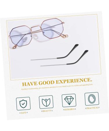 Villful Anti-Slip Glasses Holder & Replacement Bracket - Metal Eared Hooks Silver Alloy Glass Accessories | International Shipping Available - Buy Online on GoSupps.com