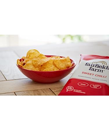 Fairfields Farm Crisps Sweet Chilli Hand Cooked Potato Crisps 150g | Pack of 5 - Buy Online on GoSupps.com