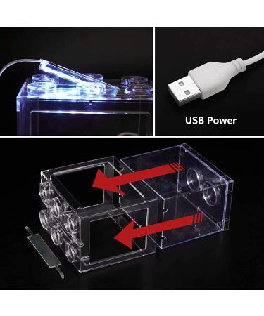 Stackable Betta Fish Tank Kit with LED Lighting - 3/5 Gallon Aquarium Set for Reptiles and Insects - Buy Online on GoSupps.com