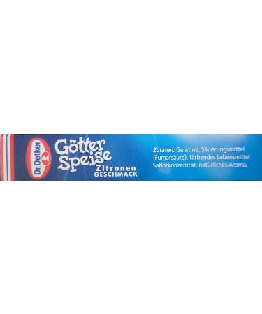 Dr. Oetker - Gel e au citron (G tterspeise Zitronen Geschmack) | Poids Total 23 grams - Buy Online on GoSupps.com
