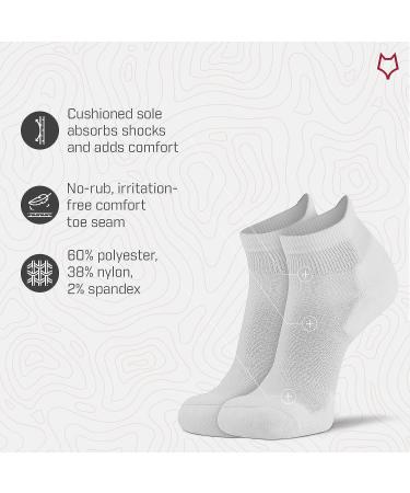 Fox River Non-Binding Moisture-Wicking Socks - Unisex - White - Promotes Circulation - Buy Online on GoSupps.com