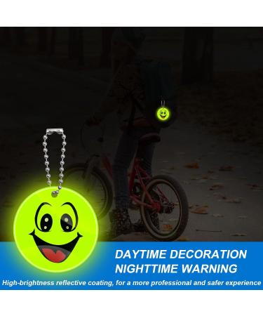 30 Smiley Light Safety Reflectors for Kids - Ideal for School Bags & Jackets | Birthday Party Gift - Buy Online on GoSupps.com