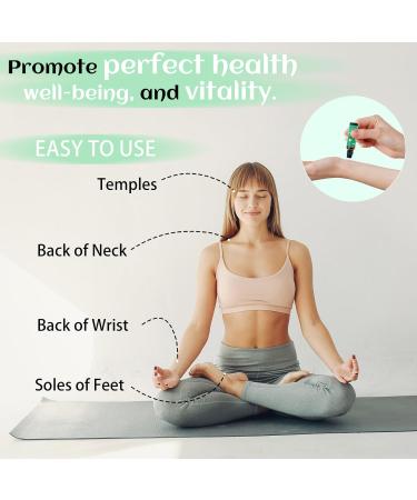 Organic Peppermint Essential Oil Roll-On 2 Pack | Fresh Minty Fragrance | Natural Rosemary & Geranium Oils | 10ml Each | International Shipping - Buy Online on GoSupps.com