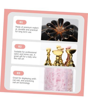 minkissy 1 Set Nail Holder Pedicure Tip Stand Manicure Practice Stand Nail Art Display Rack Fake Nail Tip Stand Fingernail Display Stand Pedicure Stand Metal Holder Magnet Pumpkin Japanese 8.15x4.5cm Assorted Color - Buy Online on GoSupps.com