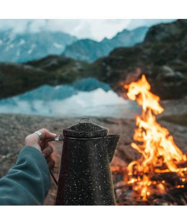 Granite Ware Enamel on Steel 3-Quart Coffee Boiler - 12 Cup Capacity | Ideal for Camping, Cabin, RV | Heat Coffee, Tea, and Water on Stove - Buy Online on GoSupps.com