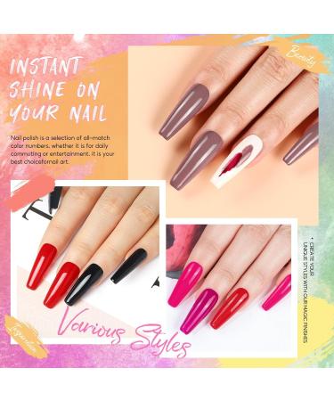PEACECOLOR Gel Nail Starter Kit - 30 Colors with 36W Nail Lamp | UV LED Gel Polish Set with Matte Top & Base Coat | Manicure DIY Kit for Home Decoration - Buy Online on GoSupps.com