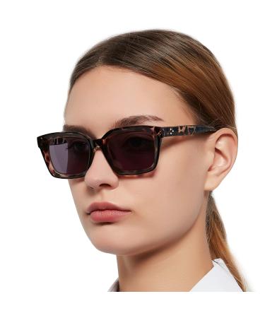 MARE AZZURO Reader Sunglasses Women UV Sun Reading Glasses 0.5 0.75 1.0 1.25 1.5 1.75 2.0 2.25 2.5 2.75 3.0 3.25 3.5 3.75 4.0 A-brown 2.75 x