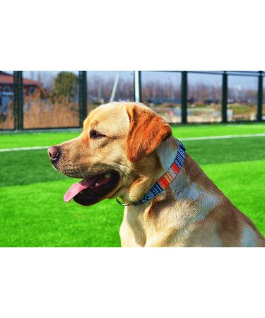Mihqy Adjustable Bohemian Dog Collar - Soft & Comfortable Floral Design for All Sizes (L: Neck 38-63 cm) - Perfect for Stylish Dogs - Buy Online on GoSupps.com