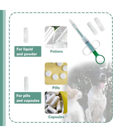 FULUWT Cat Pill Shooter & Dog Pill Gun with 2 Silicone Tips - Pet Medical Dispenser for Small Animals - Buy Online on GoSupps.com