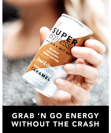 KITU SUPER Espresso Iced Keto Coffee Cans Variety Pack - 0g Sugar, 5g Protein, 35 Calories - 12 Pack of Vanilla, Caramel, Triple Shot Flavors | Iced & Canned Coffee from SUPER COFFEE Family - Buy Online on GoSupps.com