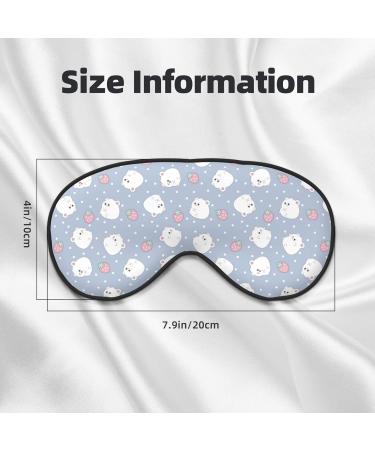 Cute Hamster Sleep Mask | Adjustable Double-Sided Eye Covers for Soft Sleep & Eye Edema Relief | International Shipping Available - Buy Online on GoSupps.com