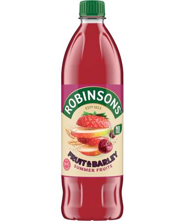 Robinsons Fruit and Barley Summer Fruits 1L - Refreshing Drink for Hot Days - Buy Online on GoSupps.com