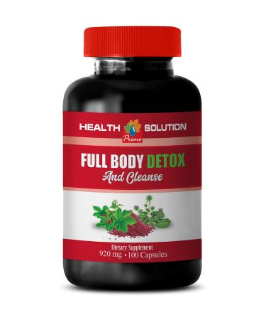 cleanse and detox for weight loss - FULL BODY DETOX AND CLEANSE 920 MG - milk thistle capsules full body detox cleanse for women detox liver cleanse for weight loss and belly fat 1 Bot 100 Capsules