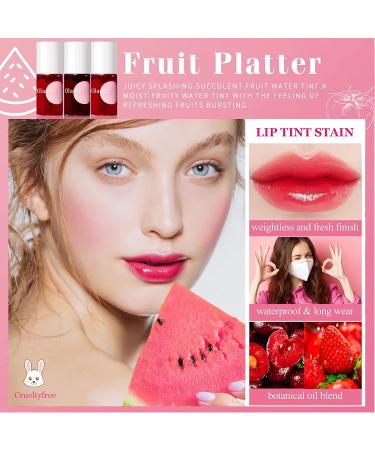 ZARICS 4 Colors Lip Tint Stain Set - Korean Lip Gloss & Multi-Use Lip and Cheek Tint | Long-Lasting Waterproof High Pigment Makeup - Buy Online on GoSupps.com