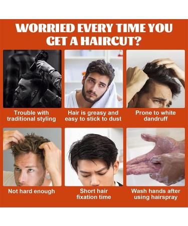 2 in 1 Hair Wax Gel with Comb Long Lasting Hair Styling Gel for Men Hair Wax Moisturizing Hair Styling Gel for Hair Ends Easy to Wash (2pcs) - Buy Online on GoSupps.com