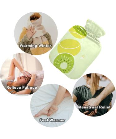 Naanle Kiwifruit Lemon Heat Bottle - 1L Transparent Hot Water Bottle for Bed Hand & Foot Warmer | Pain Relief & Cold Therapy | International Shipping - Buy Online on GoSupps.com