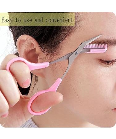 4 in 1 Eyebrow Trimmer Kit for Smooth Hair Removal | Multifunctional Exfoliating Beauty Tool with Razor, Scissors, Comb & Brush for Men and Women - Buy Online on GoSupps.com