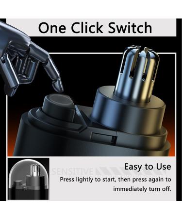 2024 Upgraded Nose Hair Trimmer for Men & Women | Portable 360 Edged Waterproof Eyebrow & Ear Hair Clipper | Type-C Rechargeable | Grey - Buy Online on GoSupps.com