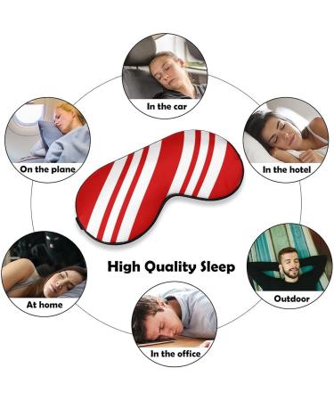Buy Adjustable Candy Cane Sleep Mask for Women | Comfortable Eye Shades with Elastic Strap | Perfect Gift for Restful Sleep - Buy Online on GoSupps.com