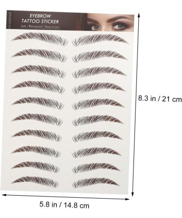 Beavorty 36 Sheets waterproof eyebrow stickers beauty tools Eyebrow Grooming Shaping Sticker cosmetic 3d set - Buy Online on GoSupps.com