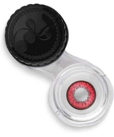Shop Top Quality Red Flower Crazy Fun Contact Lenses - 1.50 Diopter | Free Lens Case for Carnival & Halloween - International Shipping Available - Buy Online on GoSupps.com