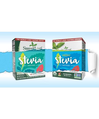 SweetLeaf Organic Stevia Sweetener  70 Count - Buy Online on GoSupps.com