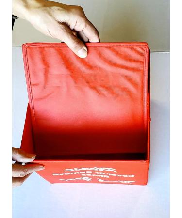 Red Bootie Box - Collapsible Shoe Cover Holder for Disposable Shoe Covers - Buy Online on GoSupps.com