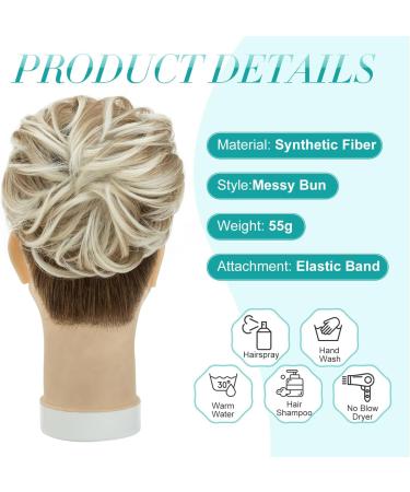 S-Noilite Hair Scrunchies for Women - Dark Blonde to Bleach Blonde Ponytail Extensions - Buy Online on GoSupps.com